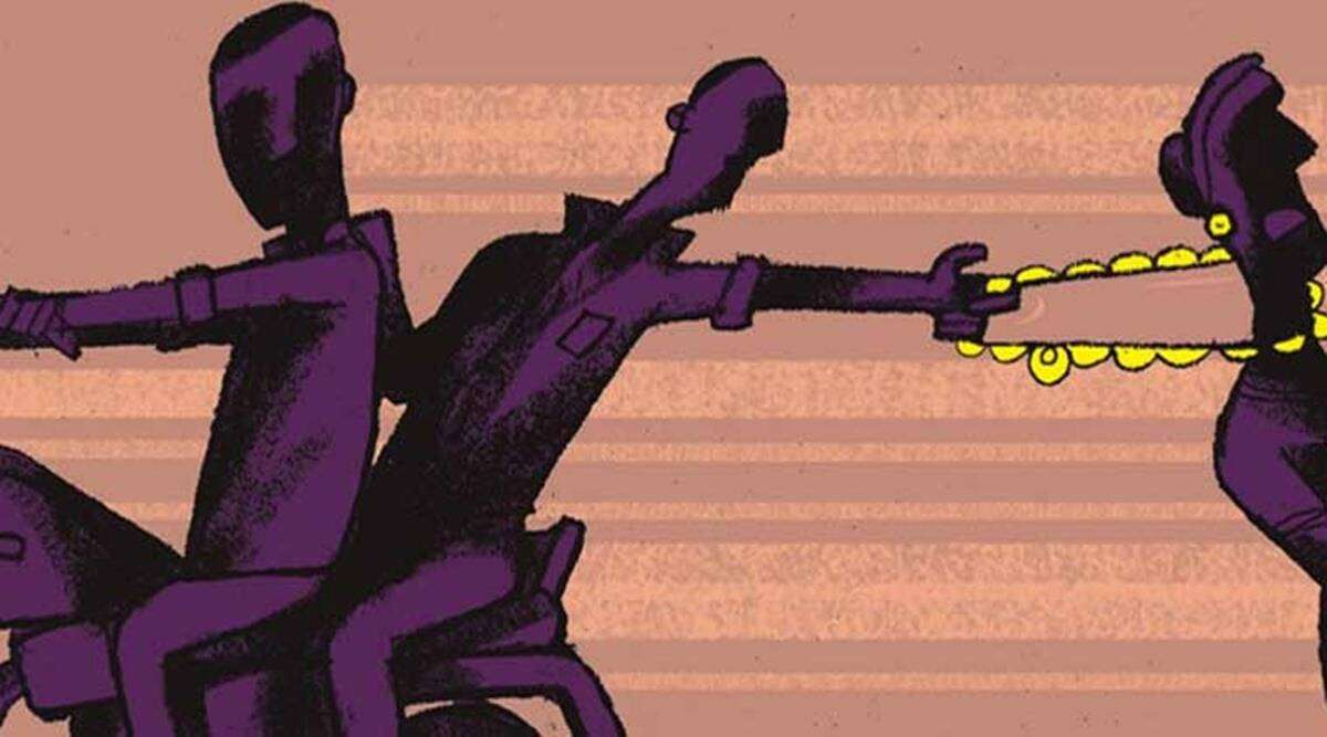 Chain Snatcher Snatches Chain From The Future Police Officer