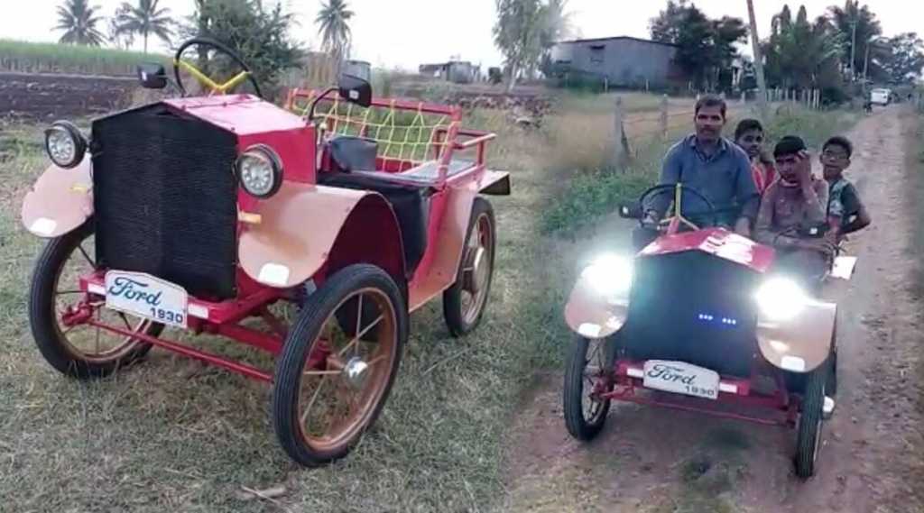 आठवी पास पठ्ठ्याने ३० हजारांत बनवली फोर्ड कार