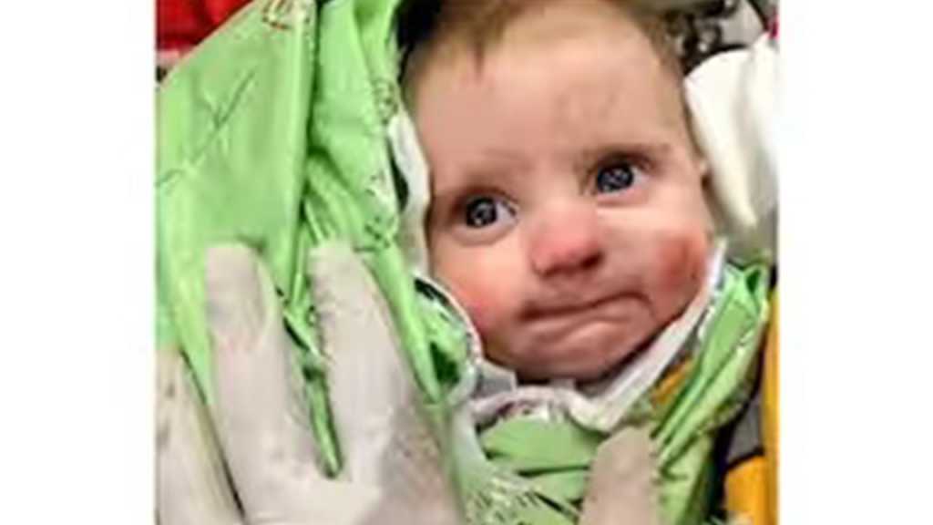 १२८ तासांनंतर दोन महिन्यांचा चिमुकला ढिगाऱ्यांखालून सुखरूप बाहेर