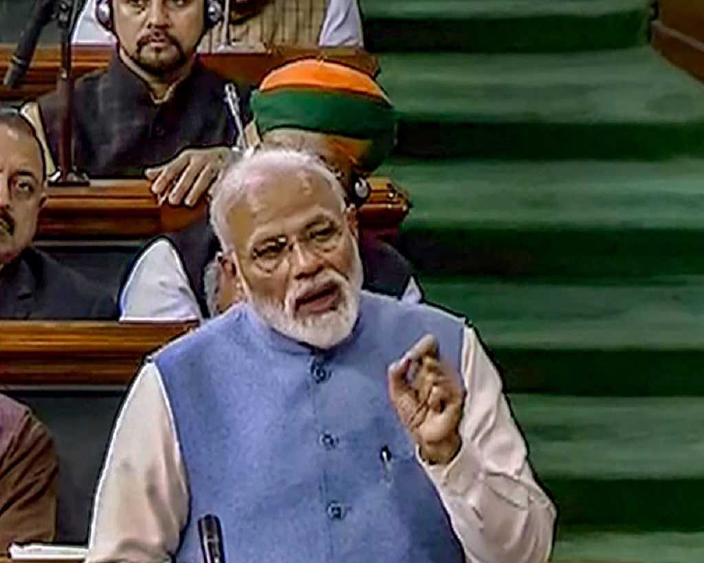 पंतप्रधान मोदींनी लोकसभेत काँग्रेसला पात्रता दाखविली!