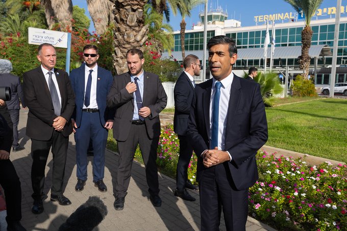 ऋषी सुनक इस्रायलमध्ये दाखल; पोहचताच व्यक्त केल्या भावना