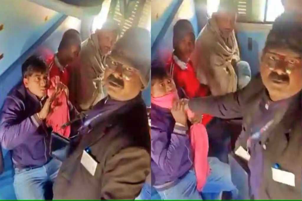 ट्रेनमध्ये तिकीट परीक्षकाकडून प्रवाशाला बेदम मारहाण, व्हिडिओ व्हायरल झाल्यानंतर निलंबित!