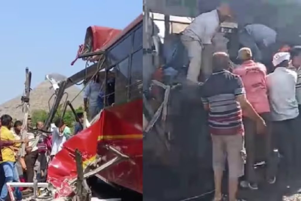 नाशिक: एसटीची ट्रकला धडक, १० जण ठार!