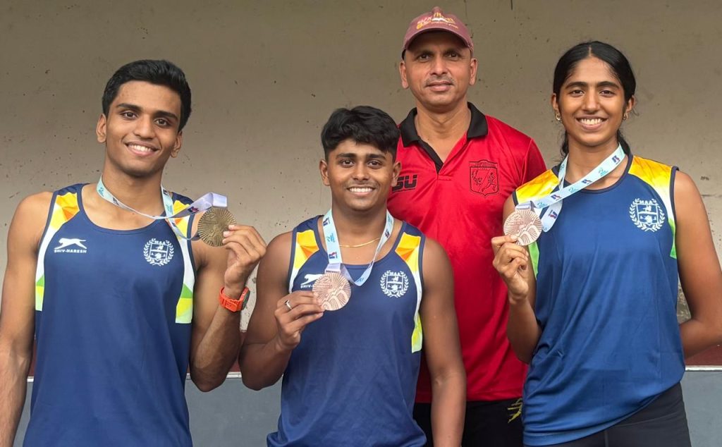 ठाणे मनपा ऍथलेटिक्स प्रशिक्षण योजनेच्या खेळाडूंना तीन पदके