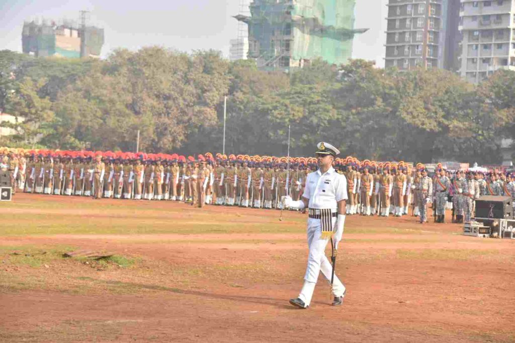 प्रजासत्ताक दिनानिमित्त होणाऱ्या मुख्य शासकीय समारंभाची रंगीत तालीम संपन्न