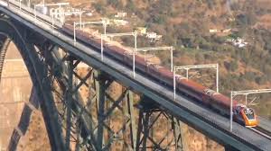 जगातील सर्वात उंच रेल्वे पुलावर वंदे भारत ट्रेनची पहिली चाचणी