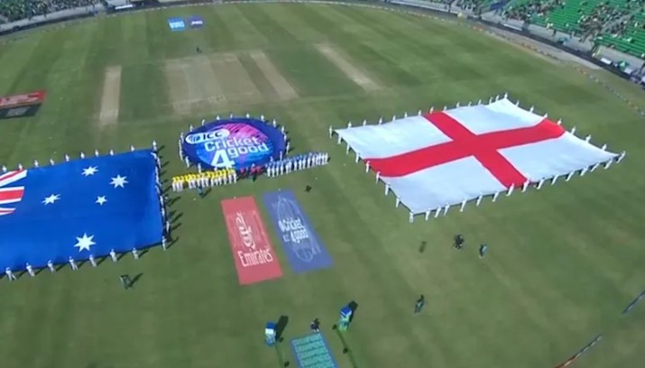 … आणि ऑस्ट्रेलिया- इंग्लंड मॅचआधी लाहोरच्या मैदानात वाजलं भारताचे राष्ट्रगीत!
