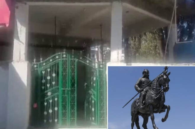 काँग्रेसशासित हिमाचलमध्ये मशिदीसमोर उभारलेल्या महाराणा प्रताप यांच्या पुतळ्याला विरोध