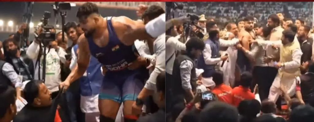 महाराष्ट्र केसरी स्पर्धेला गालबोट, कुस्तीगीर शिवराजने घातली पंचांना लाथ