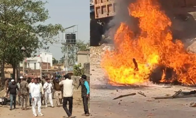 महाशिवरात्रीनिमित्त झेंडे, लाऊडस्पीकर लावण्यास विरोध; मदरशामधून दगडफेक