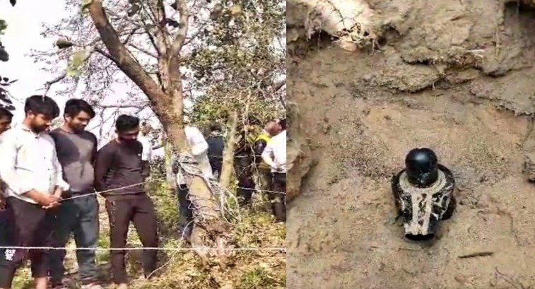 उत्तर प्रदेशच्या हापूरमध्ये उत्खननादरम्यान शिवलिंग सापडले!
