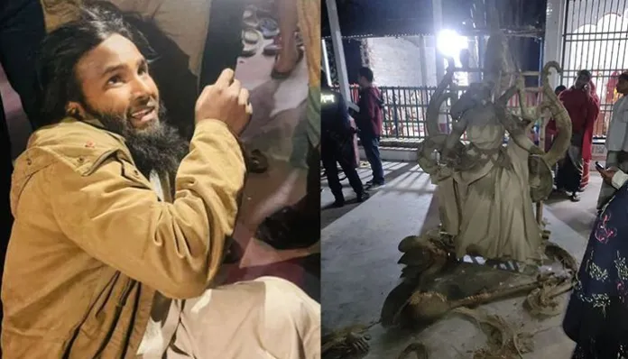 बांगलादेश : देवीच्या मंदिरात घुसून तोडफोड