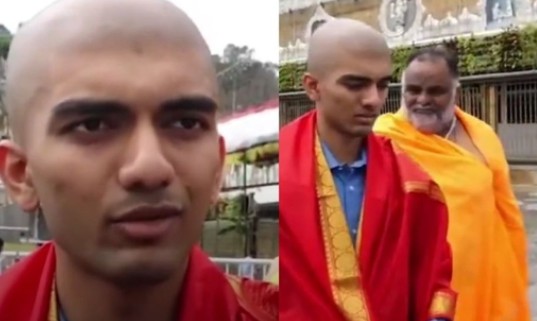 डी गुकेशने घेतले तिरुपतीचे दर्शन; केस देवाला अर्पण करत केले मुंडण