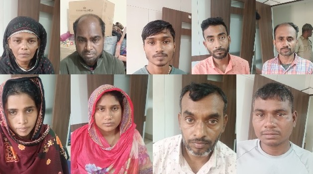 भुवनेश्वर रेल्वे स्थानकावरून तीन महिलांसह १० बांगलादेशींना अटक