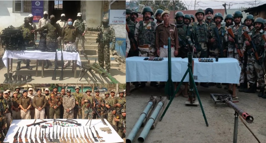 मणिपूरमध्ये लोकांनी लुटलेली हजारो शस्त्रे पोलिसांना सुपूर्द!