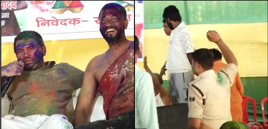 तेज प्रताप यादवची पोलिसाला धमकी, म्हणाला ‘नाच नाहीतर सस्पेंड होशील’