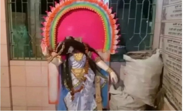 बांगलादेश: महामाया देवीच्या मूर्तीची तोडफोड!
