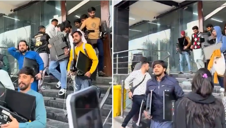 पाकिस्तानात कॉल सेन्टरवरील छापेमारीत लोकांनी घुसून केली लुटालूट!