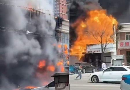 चीन : भीषण आगीत २२ जणांचा मृत्यू