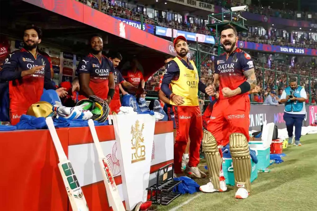 IPL 2025: १४ गुणांसह पॉइंट्स टेबलमध्ये RCB पहिल्या स्थानावर