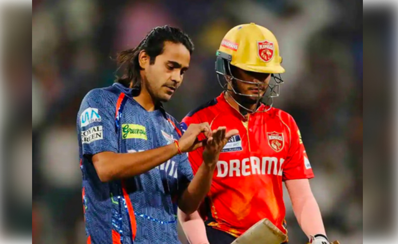 दिग्वेश राठीने केले सेलिब्रेशन पण पंचांनी पकडला कान!