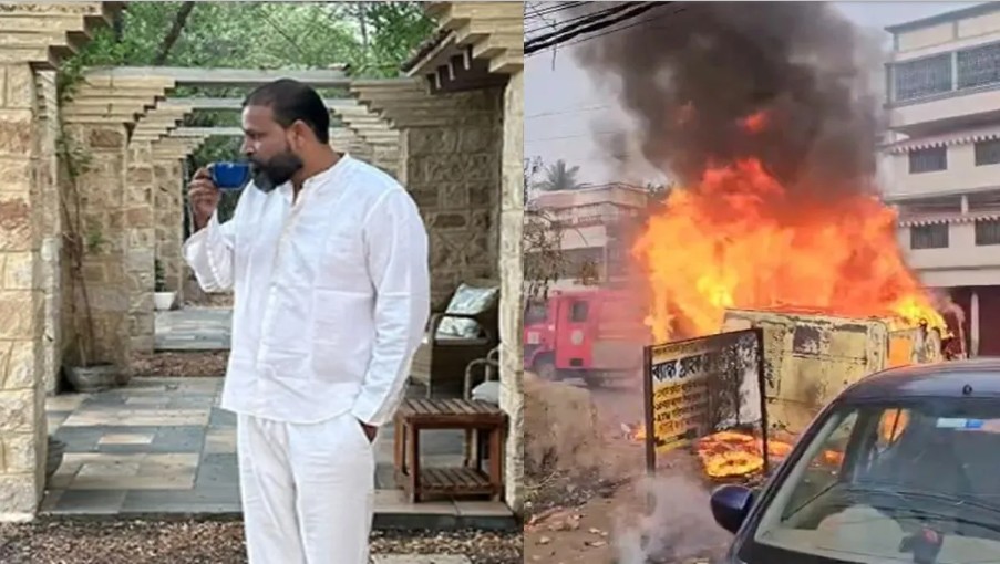 ‘हिंदूंची कत्तल होतेय आणि खासदार युसूफ पठाण चहाचा आनंद घेतोय!’