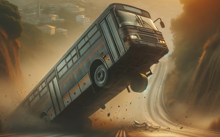 बस २० फूट खोल दरीत कोसळली, ३० प्रवासी जखमी