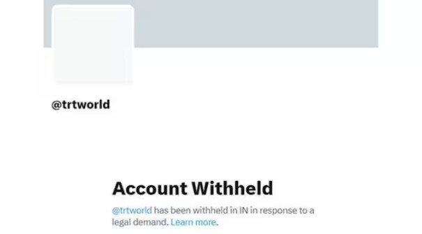 चुकीची माहिती पसरवल्याबद्दल तुर्कीच्या TRT World चे एक्स हँडल ब्लॉक