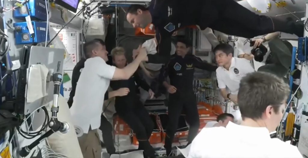 शुभांशूचे आंतरराष्ट्रीय अंतराळ स्थानकात पाऊल