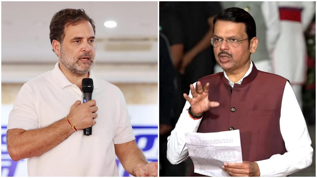 फडणवीस राहुल गांधींना म्हणाले, झूठ बोले कौआ काटे, काले कौवे से डरियो!