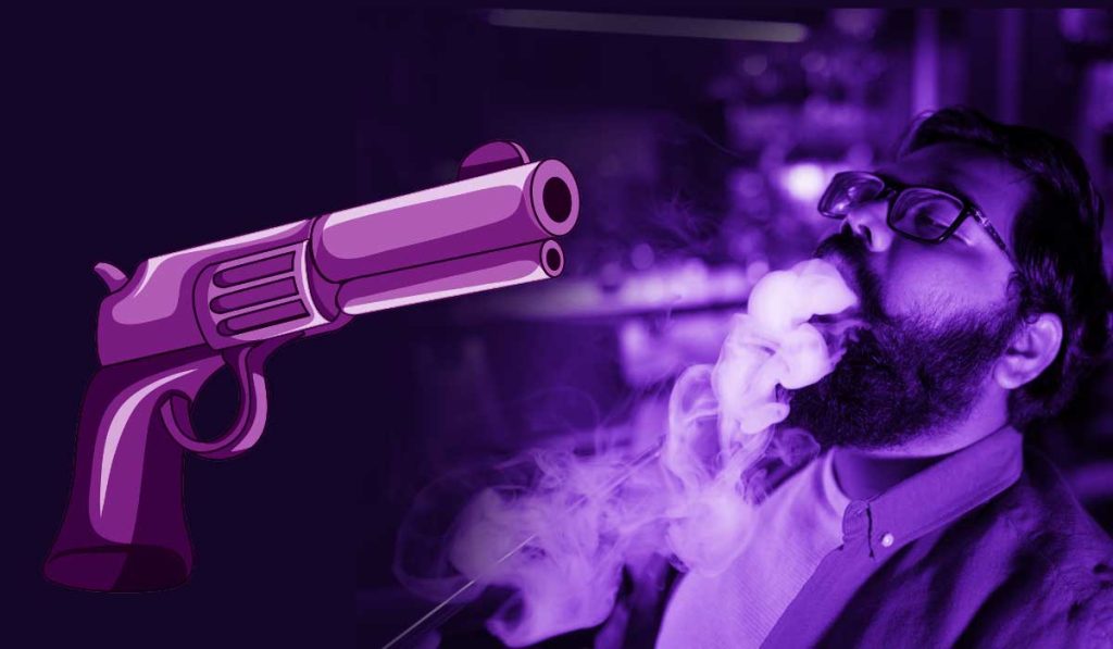 सिगारेट न दिल्याने पठ्ठयानी दुकानदारावर पिस्तूल रोखली, मिर्झापूर मधील घटना