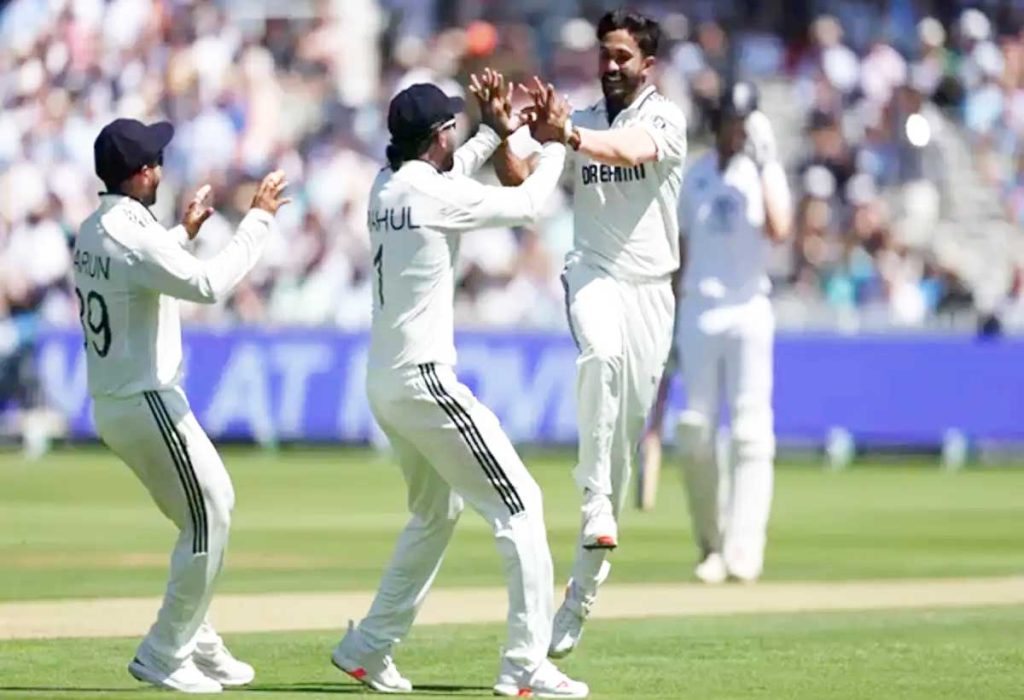 Lords Test : नितीश रेड्डीच्या दुहेरी धक्क्यामुळे इंग्लंडची सुरुवात मंदावली