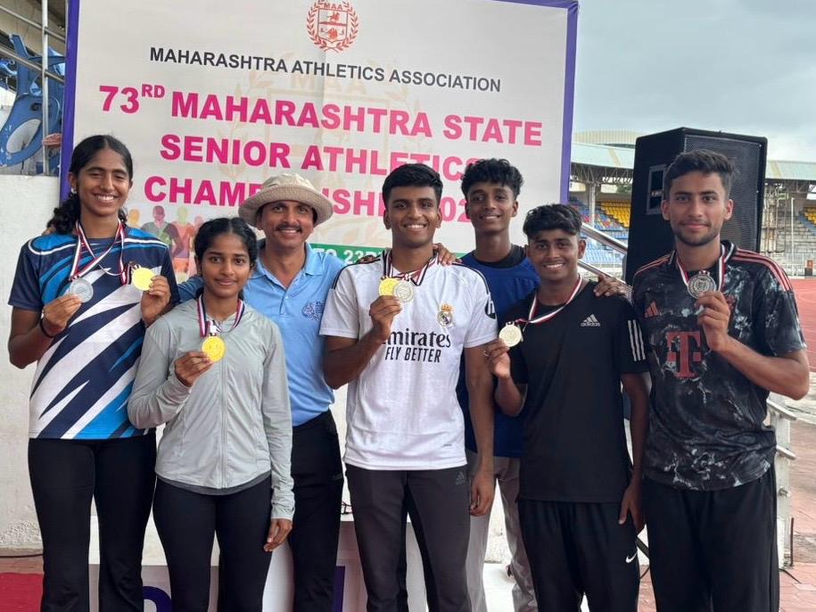 राज्य वरिष्ठ अ‍ॅथलेटिक्स स्पर्धेत ठाणे मनपा प्रशिक्षण योजनेच्या खेळाडूंना ११ पदके
