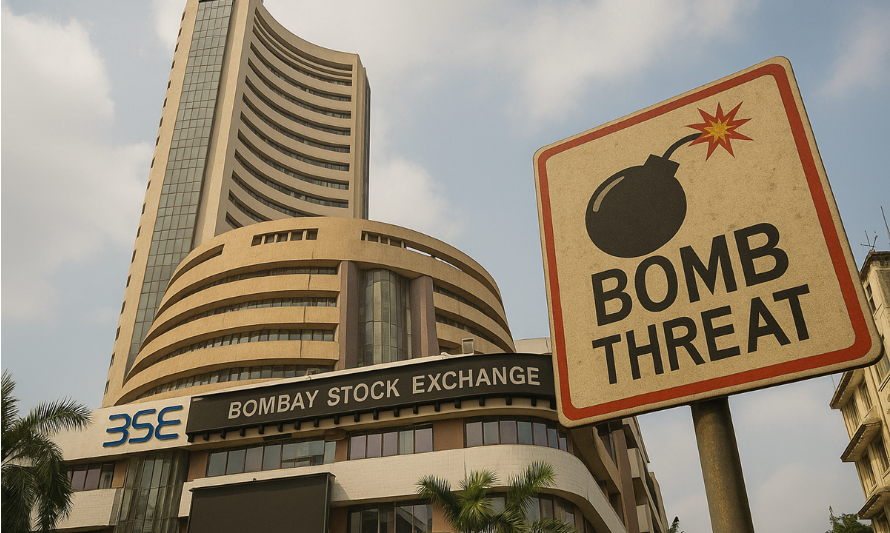 मुंबई शेअर बाजाराला बॉम्बची धमकी, म्हणाला ‘३ वाजता स्फोट होईल’!