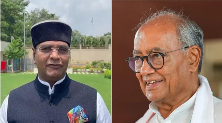 दिग्विजय सिंह यांचे कावड यात्रेवर प्रश्न-नमाजचा फोटो, भाजपा म्हणाली- हा तर मौलाना!