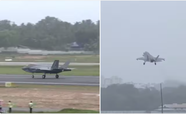 केरळमध्ये महिनाभराच्या अडचणीनंतर ब्रिटिश एफ-३५ लढाऊ विमान अखेर मायदेशी परतले!