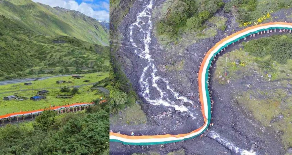 अरुणाचल प्रदेशात 14 हजार फुटांवर ‘तिरंगा मार्च’