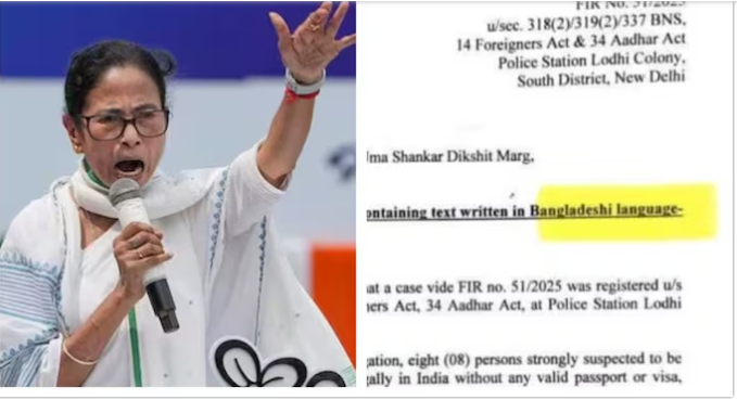 दिल्ली पोलिसांनी ‘बंगाली’ला बांगलादेशी भाषा म्हटल्याचा तृणमूलचा दावा, भाजपचे प्रत्युत्तर!