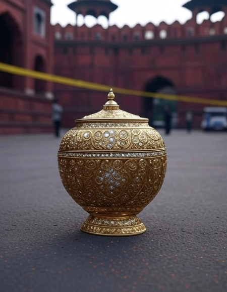 लाल किल्ला परिसरातून मौल्यवान कलशाची चोरी