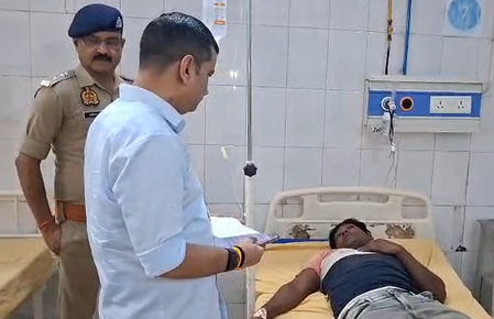 मुरादाबादमध्ये पोलिस–पशुतस्करांमध्ये चकमक