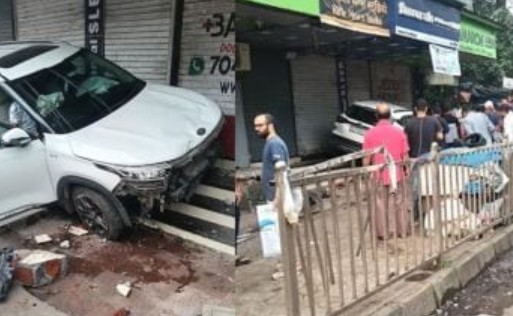 घाटकोपरमध्ये कार फुटपाथवर चढली; कार चालक तरुणी पोलिसांच्या ताब्यात