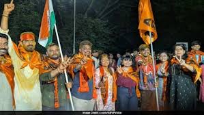 दिल्लीनंतर हैदराबाद विद्यापीठ विद्यार्थी संघ निवडणुकीत अभाविपचा दणदणीत विजय