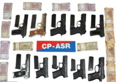 अमृतसरमध्ये शस्त्रास्त्र, हवाला नेटवर्कचा भंडाफोड