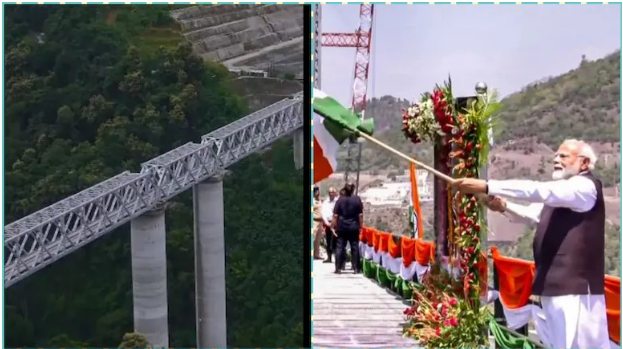 पंतप्रधान मोदी करणार कुतुबमिनारपेक्षा उंच रेल्वे पुलाचे लोकार्पण!