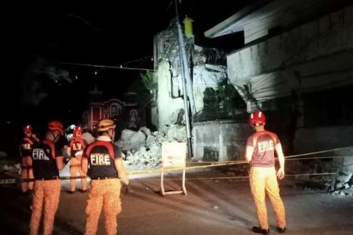 फिलीपिन्समध्ये ६.९ रिश्टर स्केलचा भूकंप; ६९ जणांचा मृत्यू