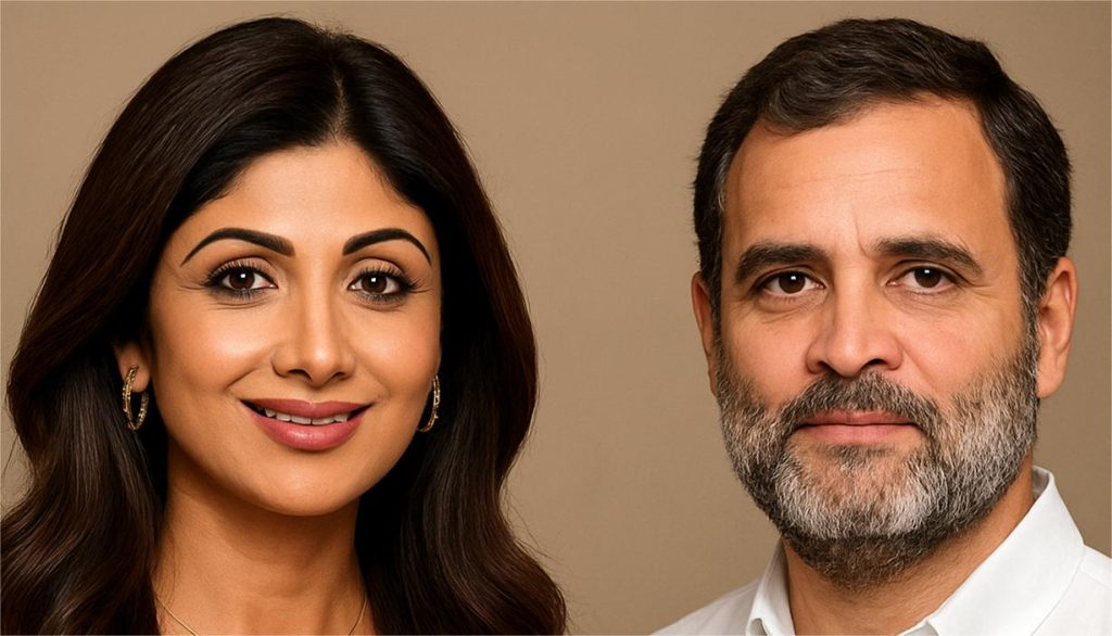 शिल्पा शेट्टी आणि राहुल गांधी यांना वेगळा न्याय का ?