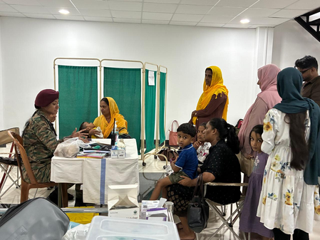 श्रीलंकेत भारतीय सैन्याकडून आपत्कालीन शस्त्रक्रिया