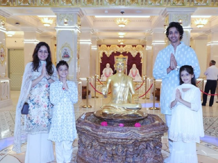 अबू धाबी : मंदिरात दर्शनासाठी पोहोचले ‘महाभारतातील कृष्ण’