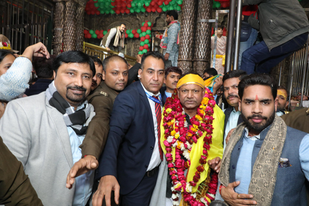 पंकज चौधरी यांनी घेतले बांके बिहारींचे आशीर्वाद