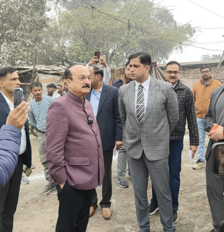 दिल्लीत मंत्री आशीष सूद यांनी स्वच्छता व्यवस्थेची केली पाहणी